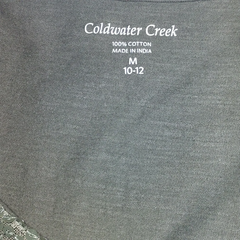 Coldwater Creek sequined front tank top blouse NWOT - Picture 4 of 7